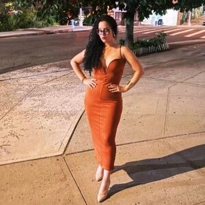 Rust Rayon Blend Top